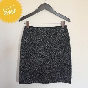 Tweed Metallic Flecked Pencil Skirt Kate Spade